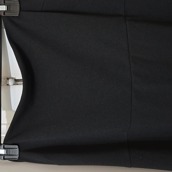 Lulus Womens Strapless NWT Elegant Black Maxi Dress With Ruffle Slit XL - Picture 4 of 8